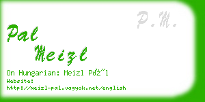 pal meizl business card